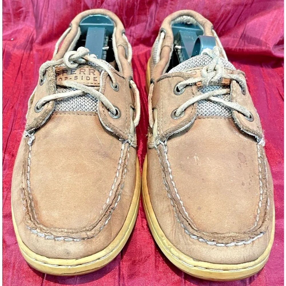 Mens Sperry Top Sider Tan Leather 